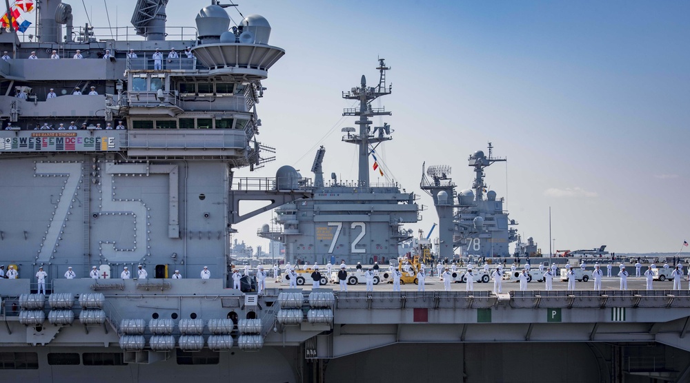 USS Harry S. Truman (CVN 75) deploys.