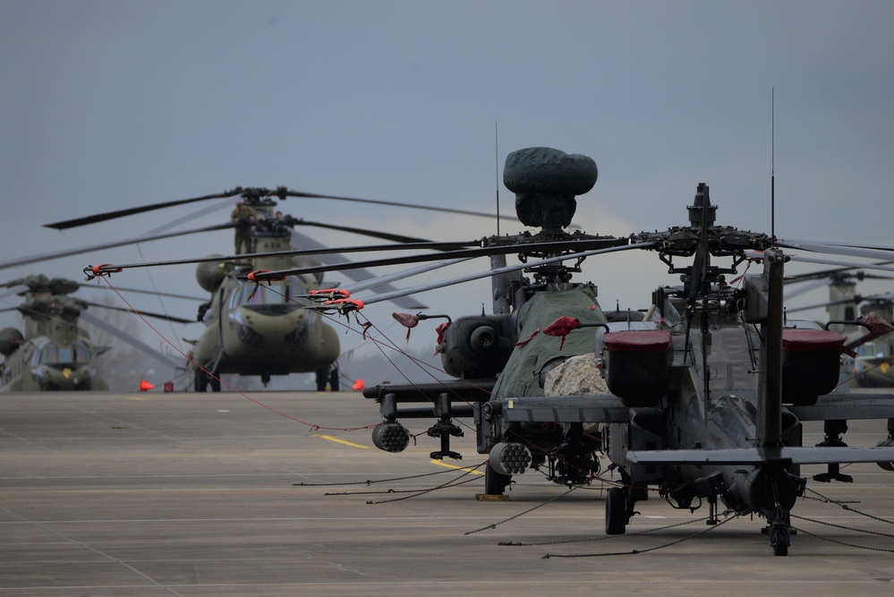 Routine Training Day at the Katterbach Army Airfield