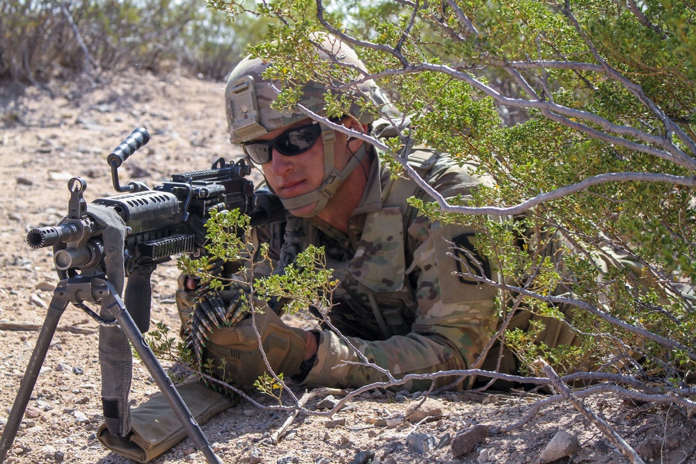 A/1-155 IN Soldiers conduct situational training exercise