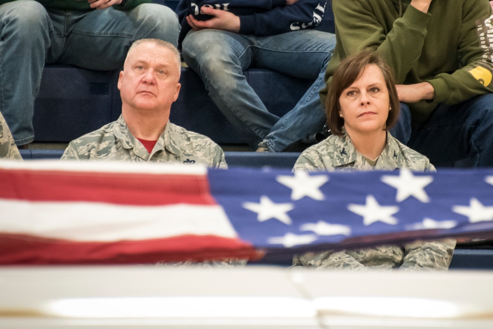 Wright Patterson Graduates 10 New Honor Guard Members in the Ohio Air National Guard and Air Forcee Reserve