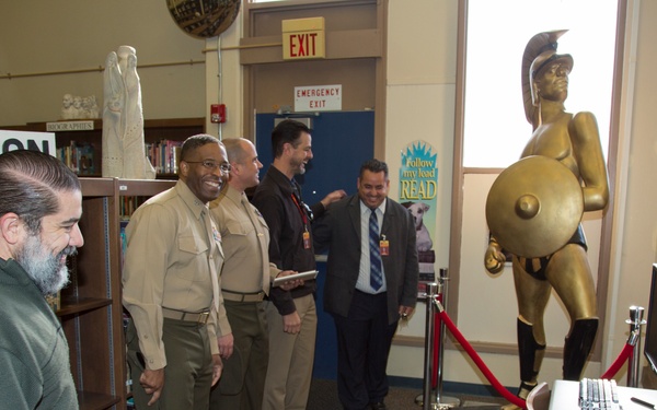 MCLB Barstow commanding officer goes back to school