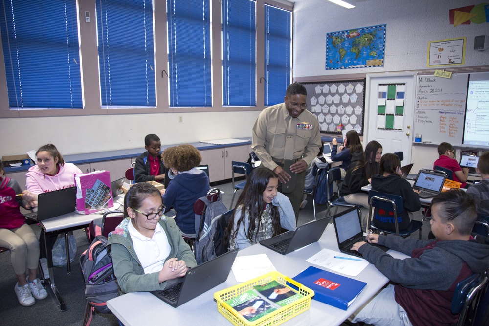 MCLB Barstow commanding officer goes back to school