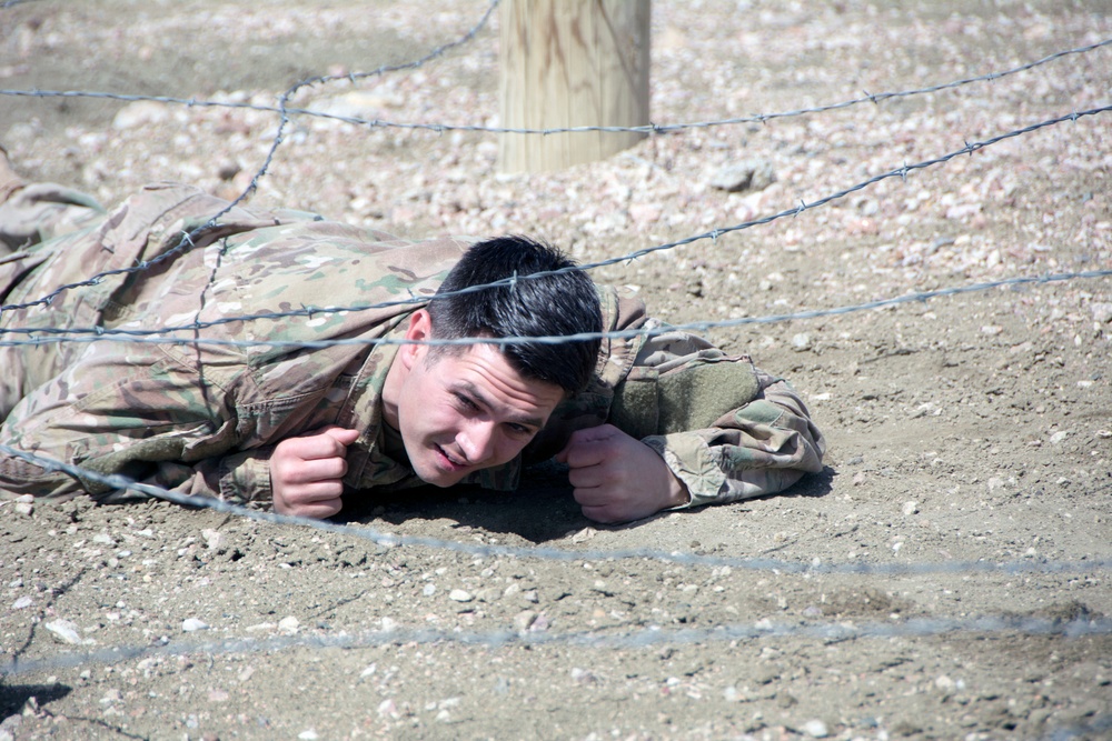 UCCS ROTC Cadets Run 10th Group Obstacle Course