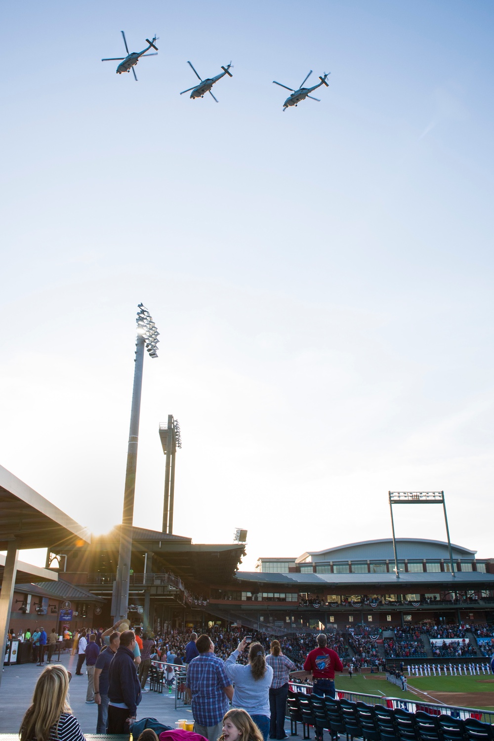 Navy participates in Jax Jumbo Shrimp opening game