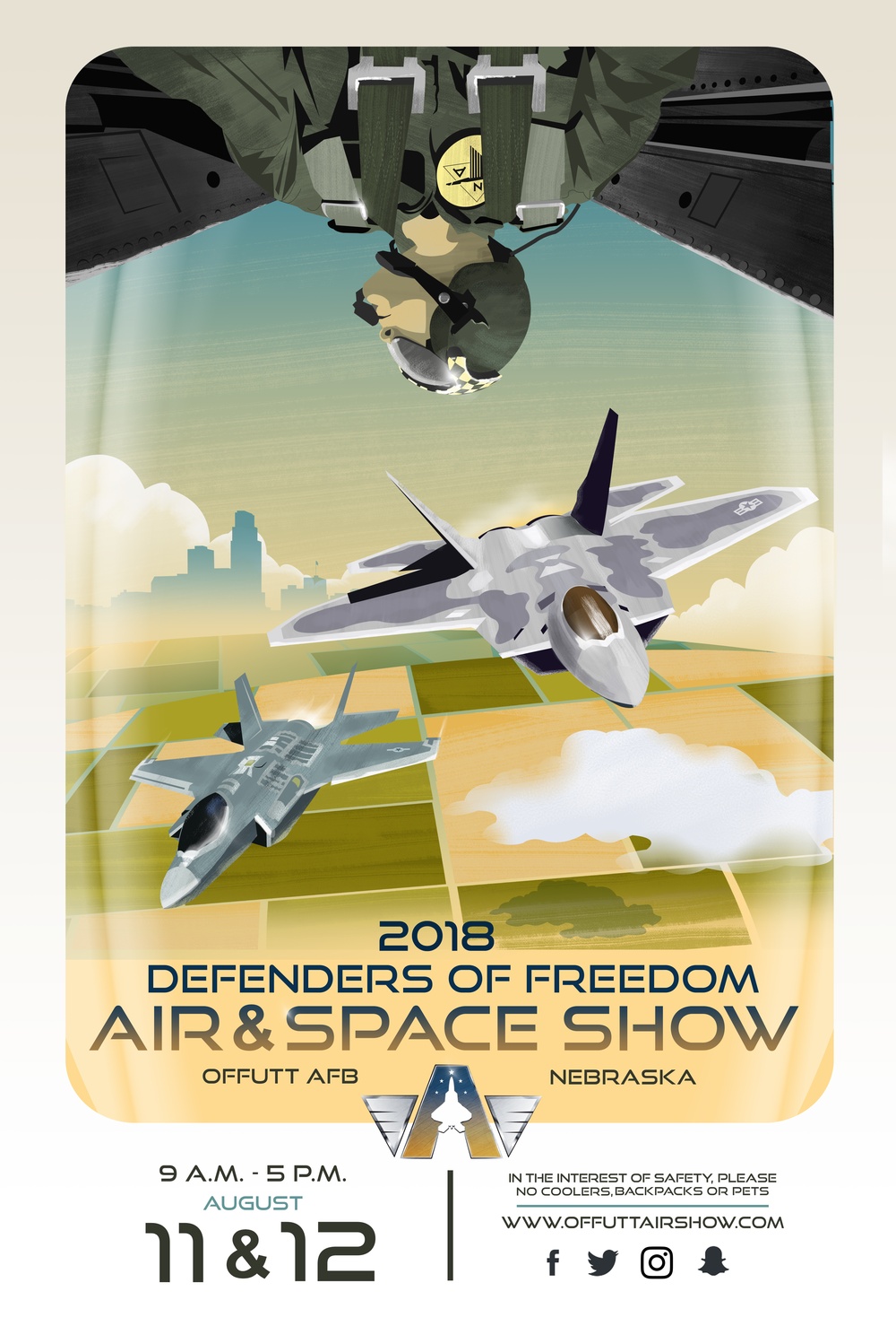 2018 Defenders of Freedom Air and Space Show poster
