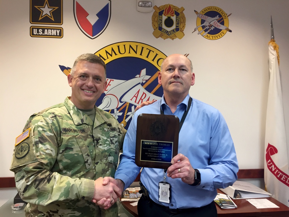 CAAA Deputy to the Commander Receives MG John C. Raaen Jr Achievement Award