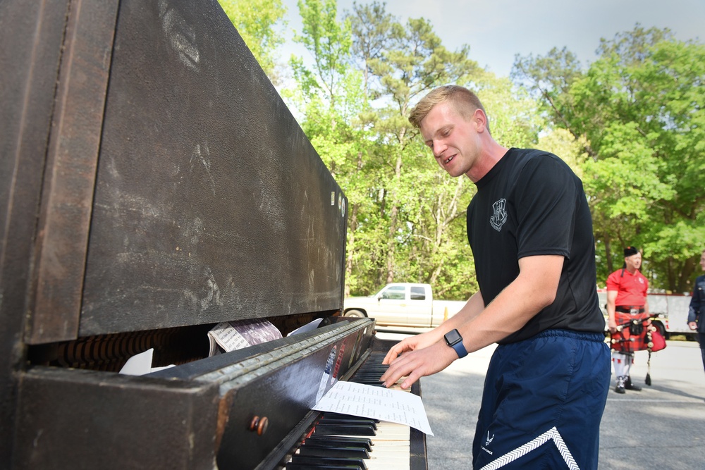 Piano burning