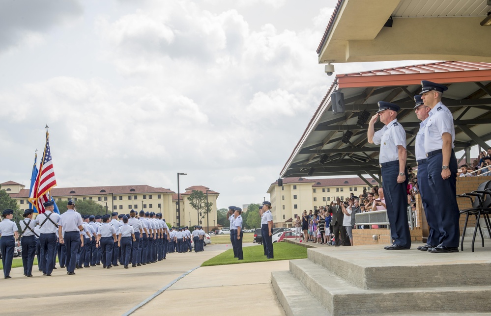 Air Force Officer ends career by bringing in the next generation of leaders