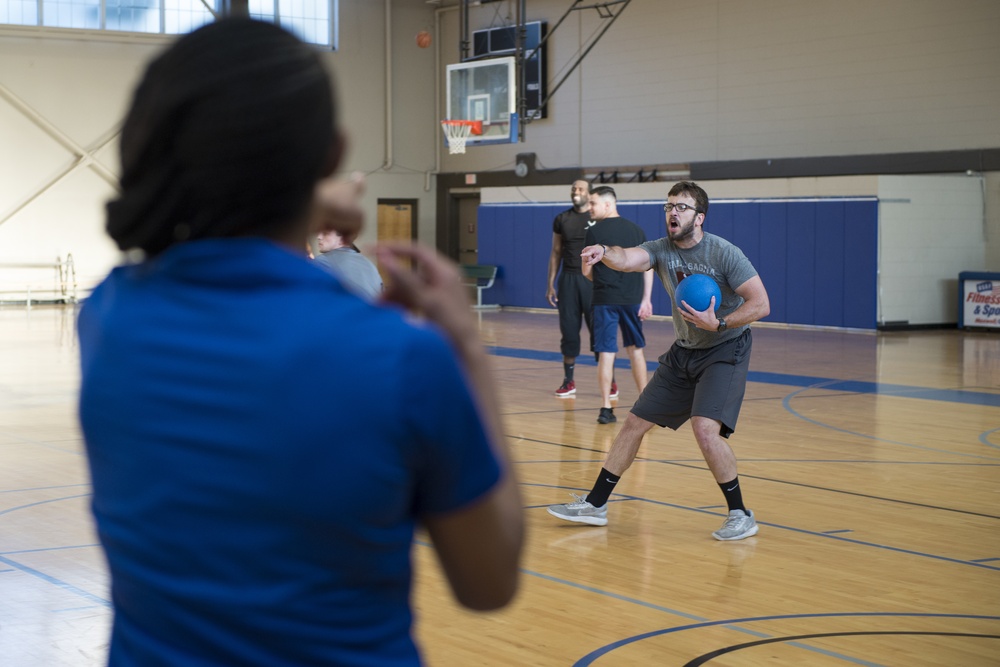 Maxwell AFB 2018 intermural dodgeball tournament