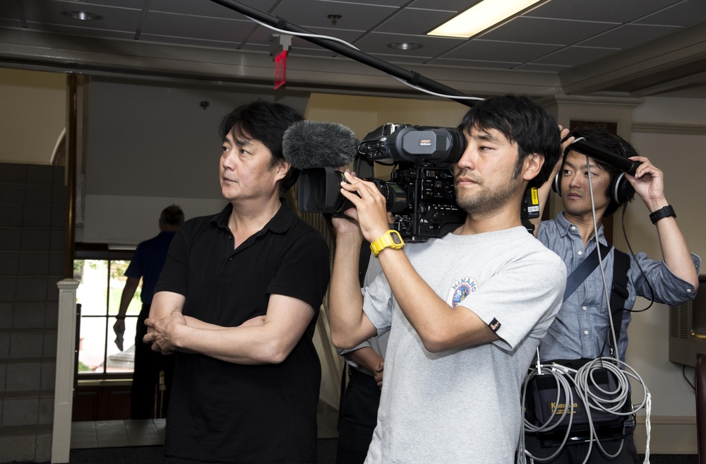 Japanese Broadcasting crew visits Maxwell