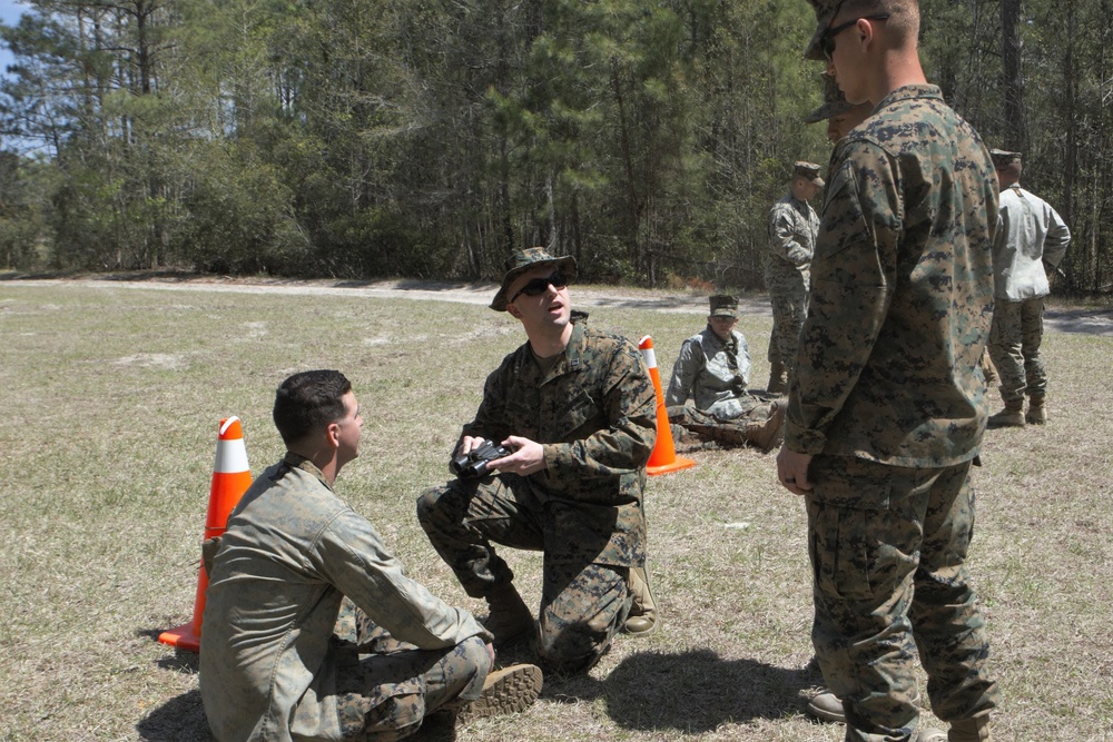 SPMAGTF-SC Marines conduct evacuation control center training