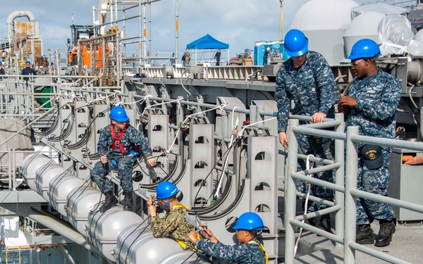 USS America Sailors replace Life Rafts