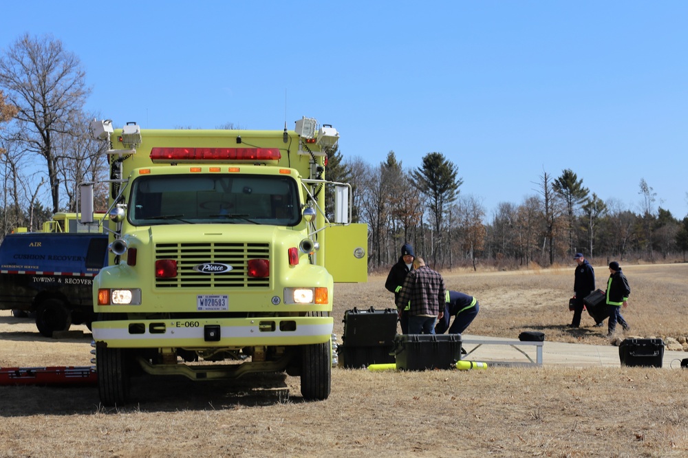 Fort McCoy firefighters train in icy waters