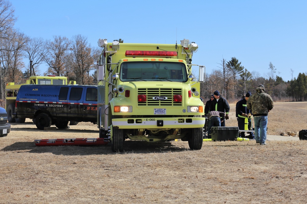 Fort McCoy firefighters train in icy waters