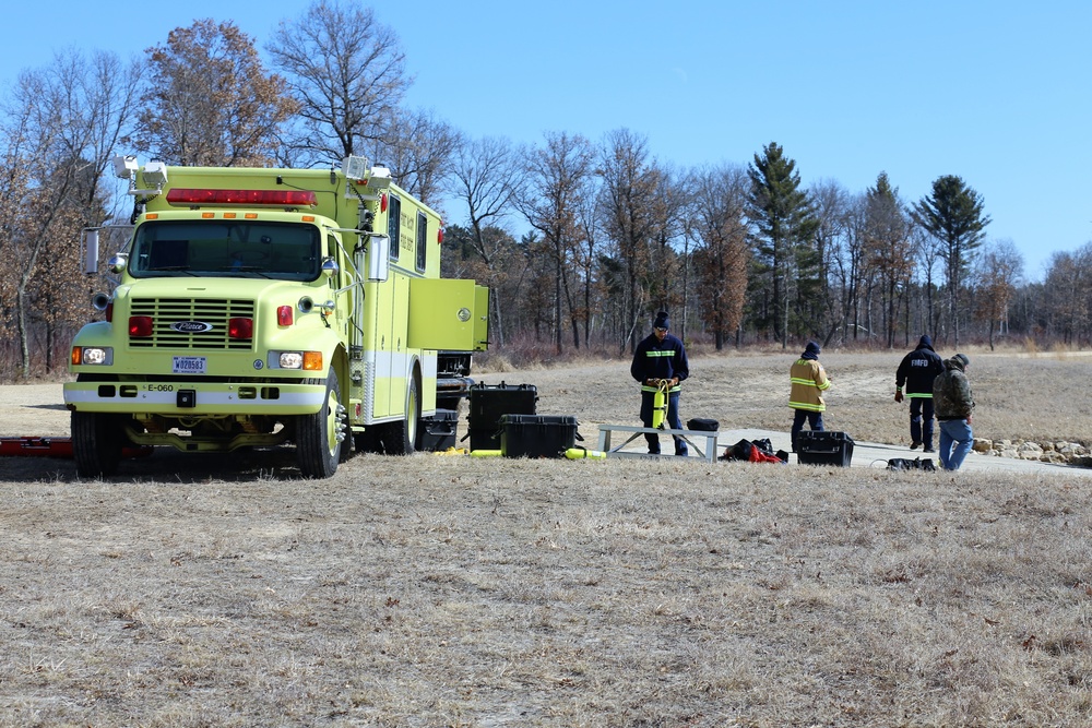 Fort McCoy firefighters train in icy waters