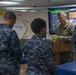 Service members observe diversity committee meeting aboard USNS Mercy