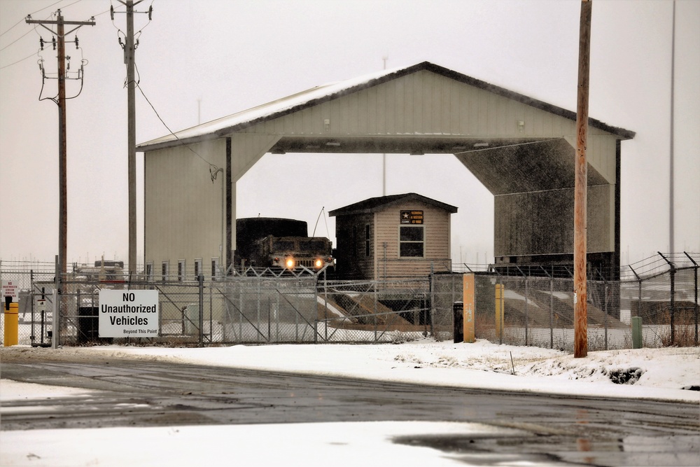 Equipment movement at Fort McCoy Draw Yard