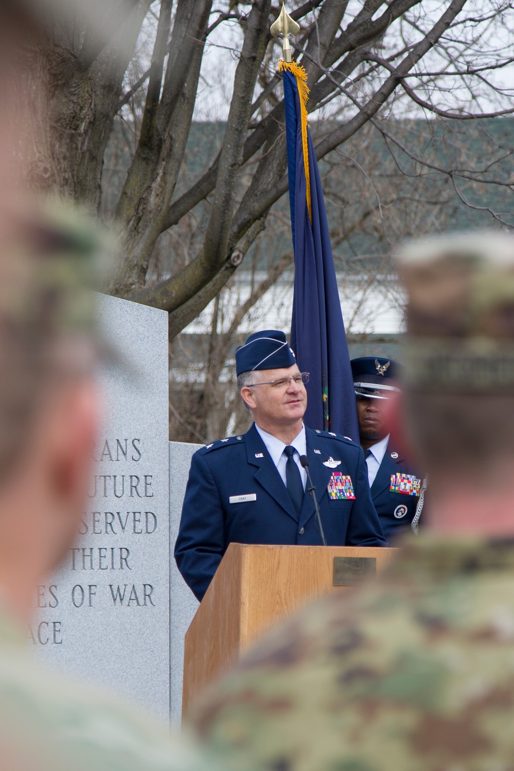 Adjutant General of Vermont Speaks during Ceremony