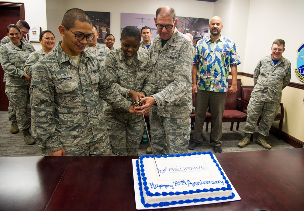Pacific Airmen celebrate Reserve’s 70th birthday