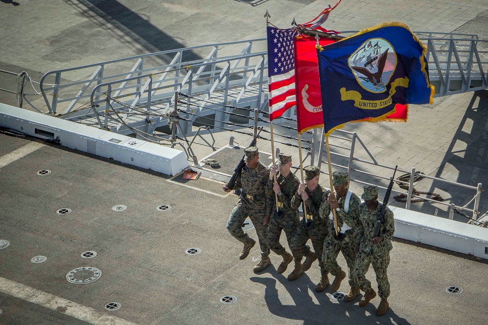 Change of Command aboard USS New York