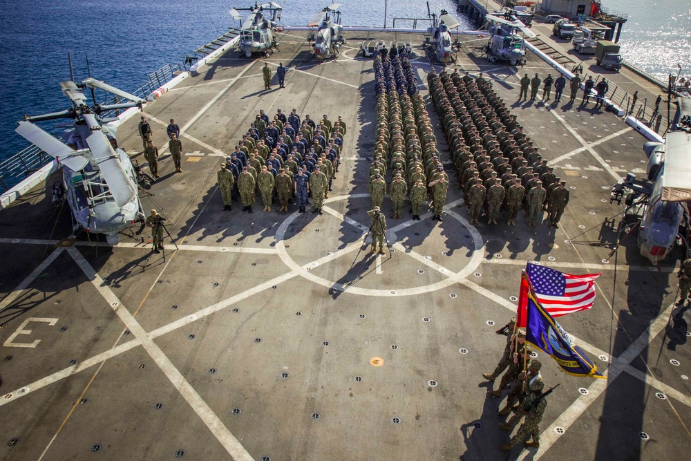 Change of Command aboard USS New York