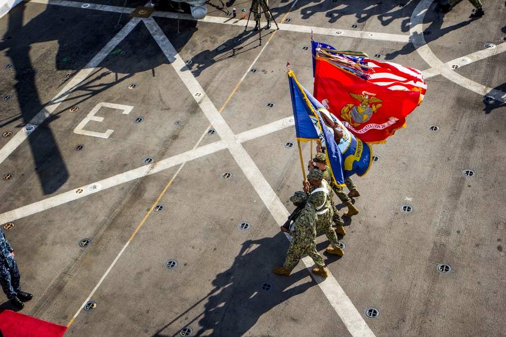 Change of Command aboard USS New York