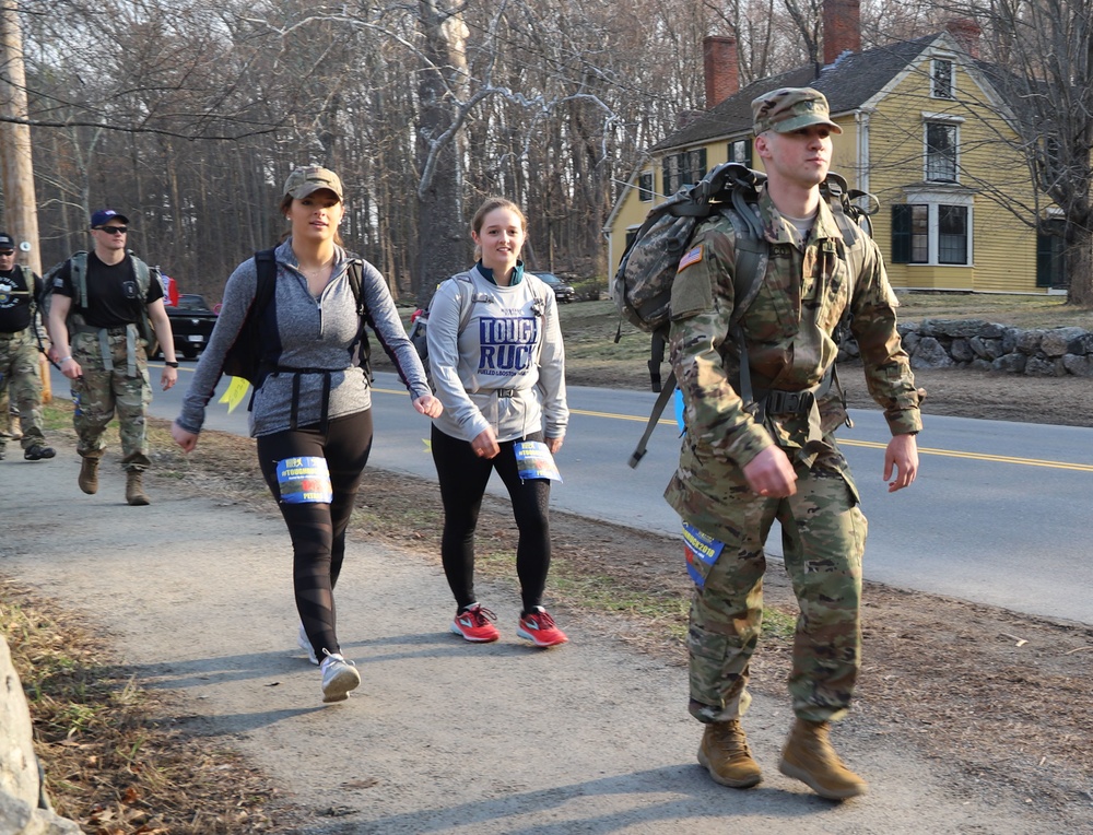 Tough Ruckers raise money for military families while rucking on the battle roads of the Revolutionary War