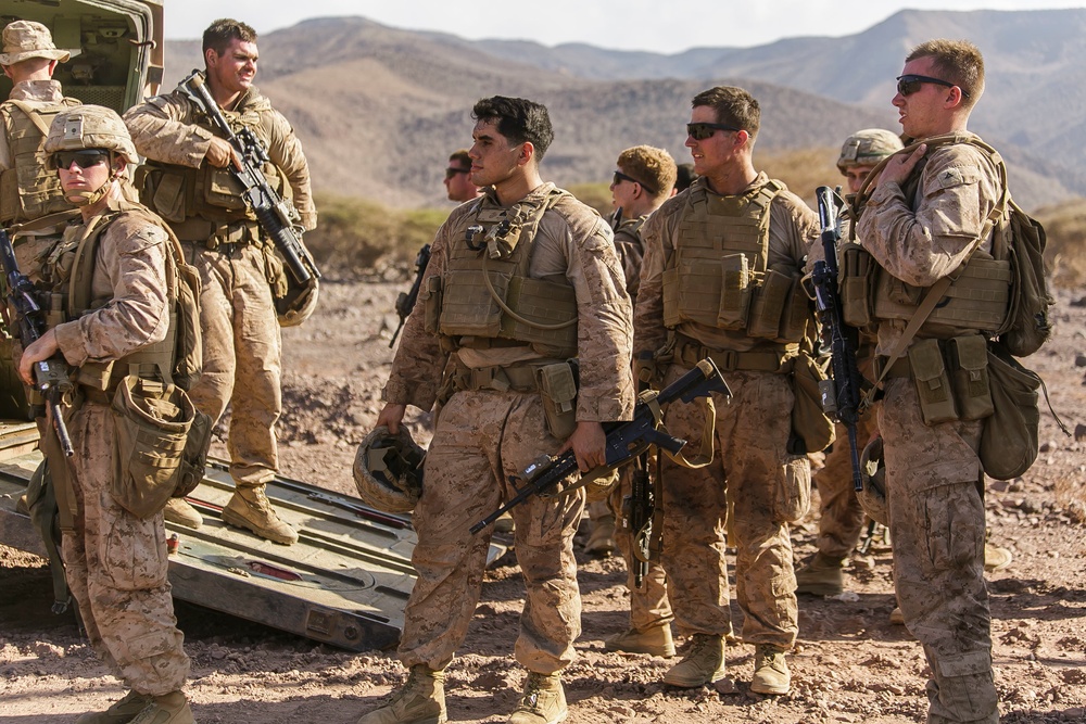 Fox Company conducts movement, shore-to-ship operations preparation