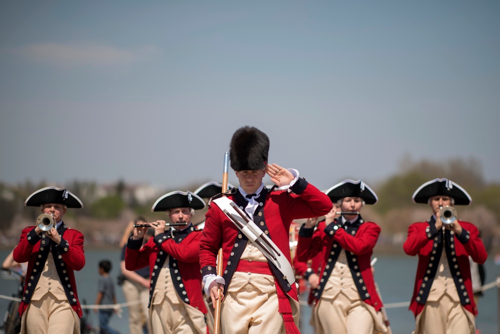 Joint Service Drill Team Exhibition Takes Place at Jefferson Memorial