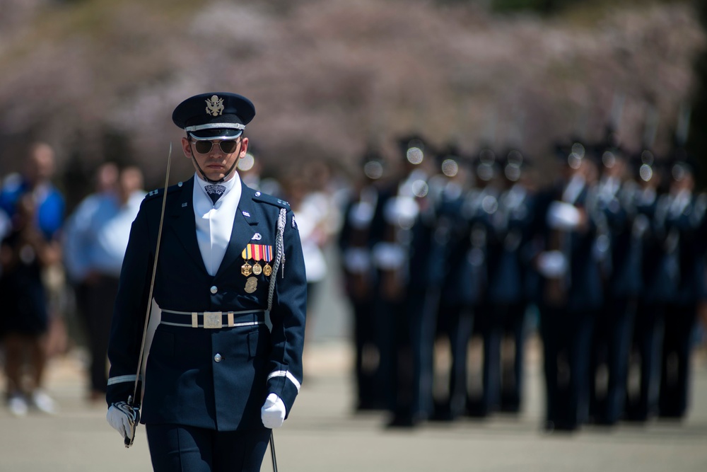 Joint Service Drill Team Exhibition Takes Place at Jefferson Memorial