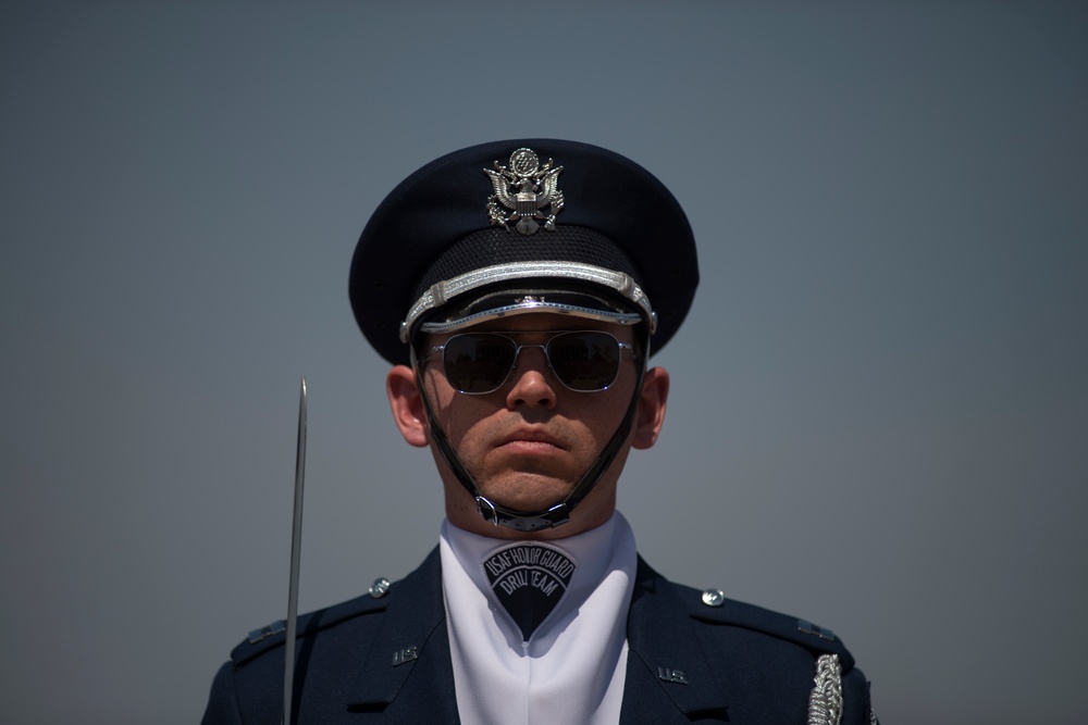 Joint Service Drill Team Exhibition Takes Place at Jefferson Memorial