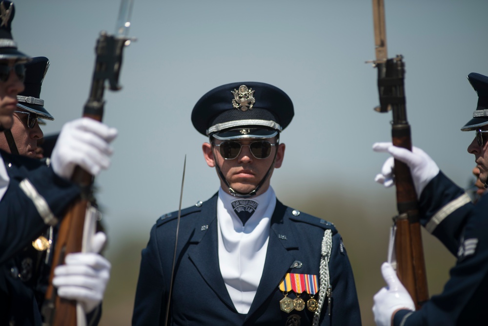 Joint Service Drill Team Exhibition Takes Place at Jefferson Memorial