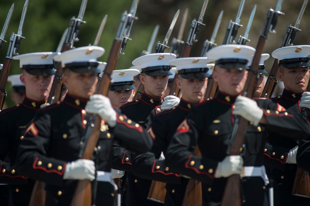 Joint Service Drill Team Exhibition Takes Place at Jefferson Memorial