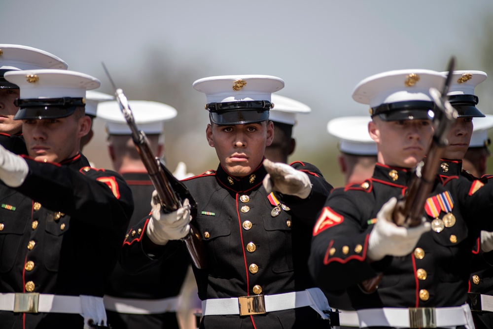 Joint Service Drill Team Exhibition Takes Place at Jefferson Memorial