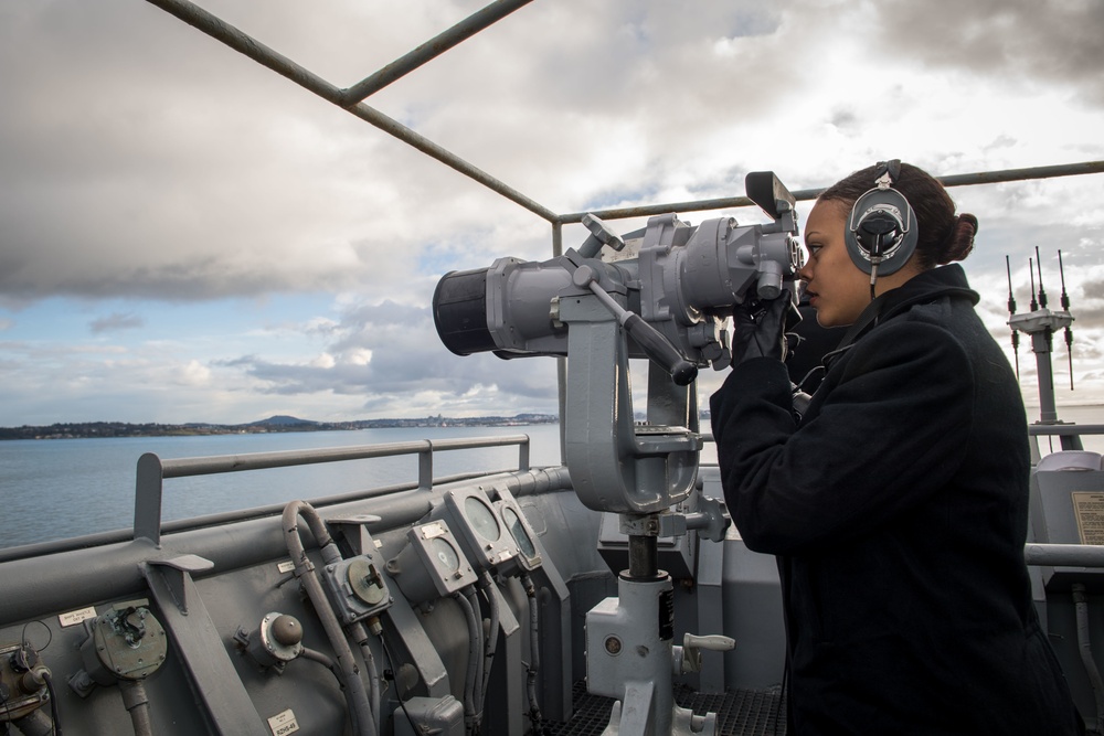 USS Pearl Harbor Arrives In Victoria, British Colombia