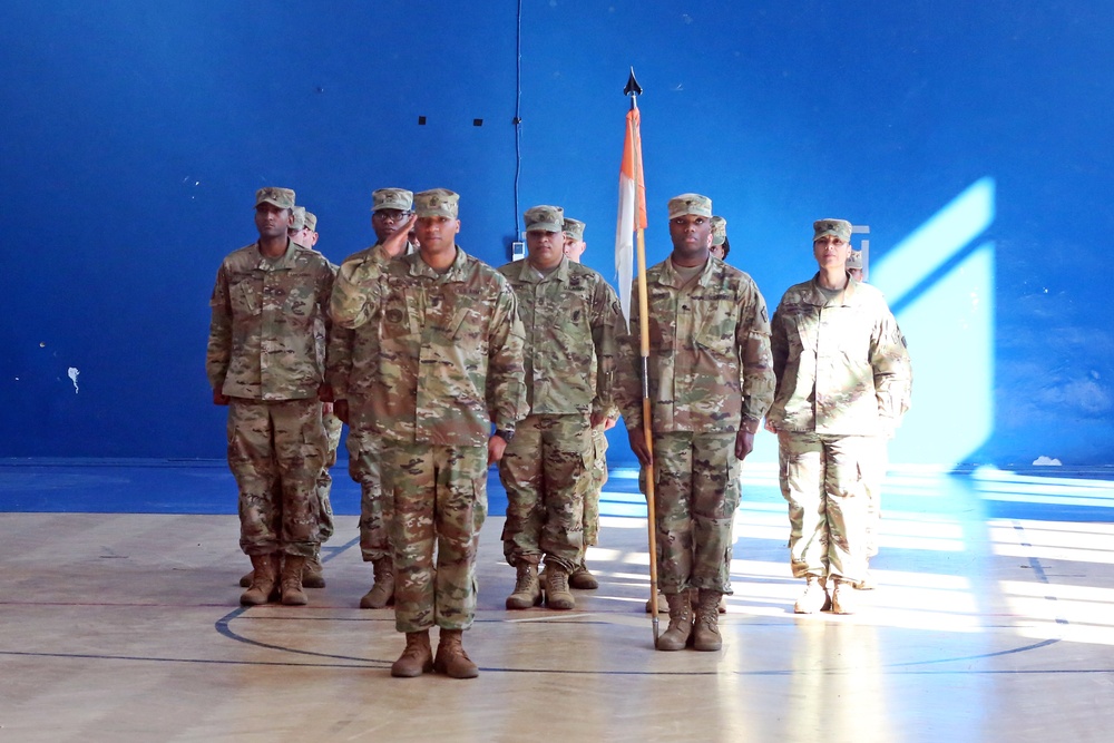New first sergeant assumes responsibility of HHC, 2nd Theater Signal Brigade