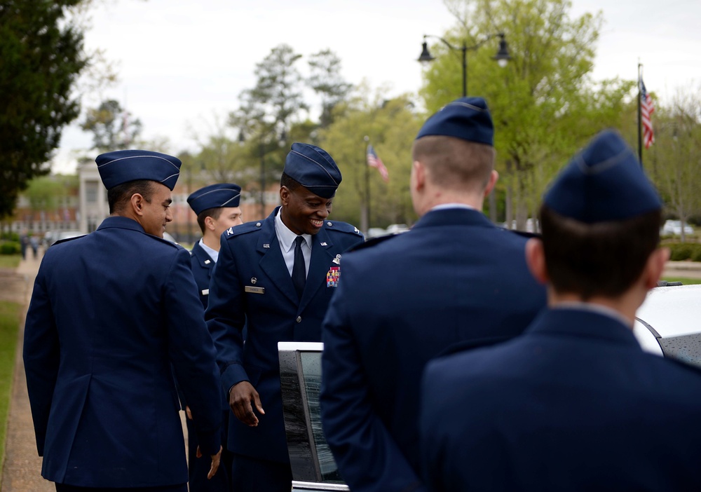 Parker speaks about Air Force ‘wings’ during 18-07 graduation