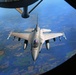 F-16 Fighting Falcon mid-air refueling