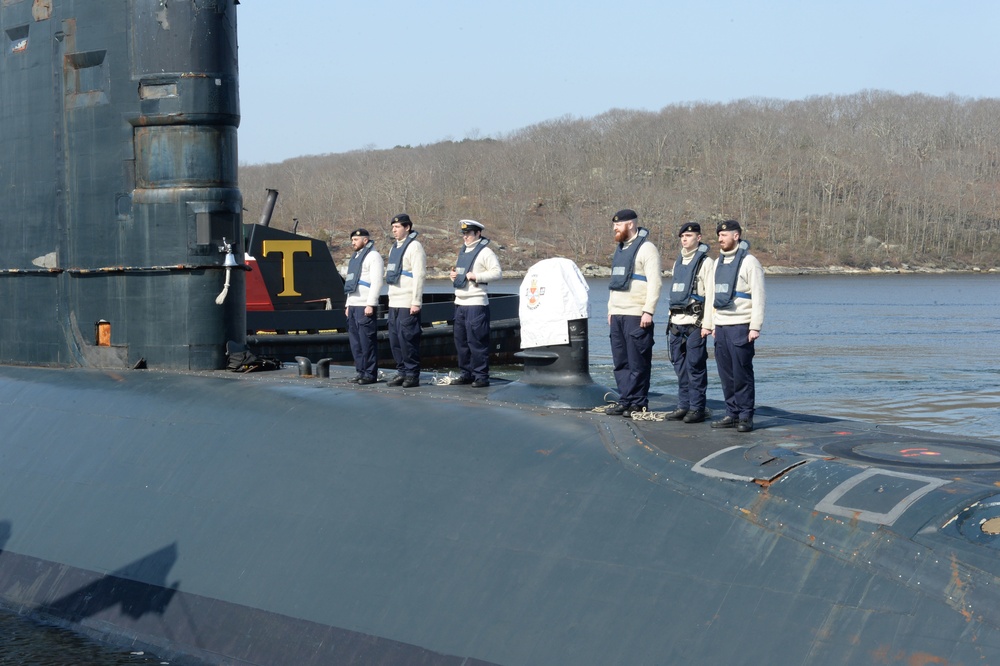 HMS Trenchant (S-91) Visit Naval Submarine Base, New London