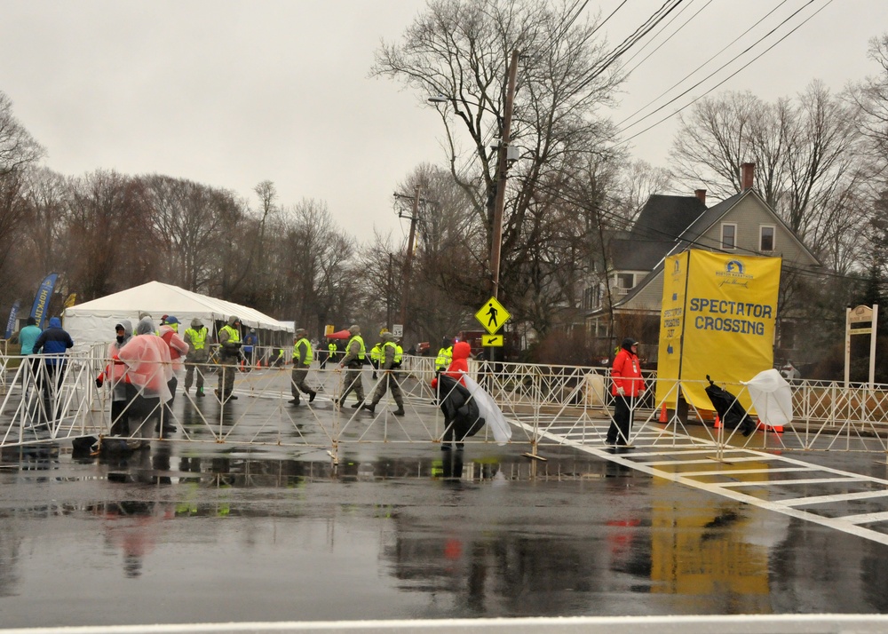 Massachusetts Air and Army National Guardsmen Support 2018 Boston Marathon
