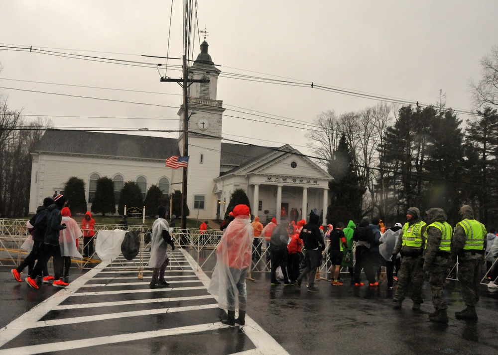 Massachusetts Air and Army National Guardsmen Support 2018 Boston Marathon