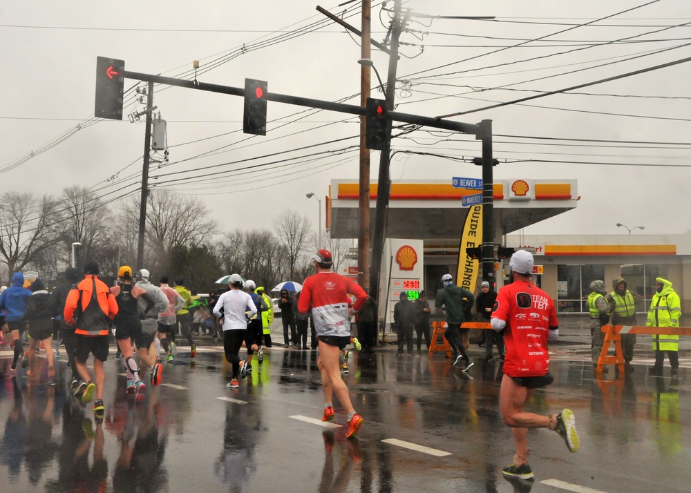 Massachusetts Air and Army National Guardsmen Support 2018 Boston Marathon
