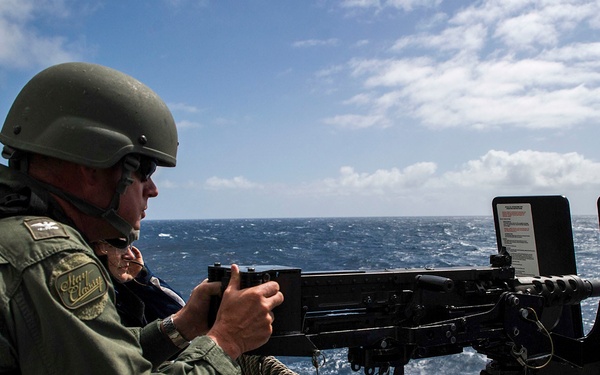 USS San Diego (LPD 22) Crew-Served Weapons Shoot