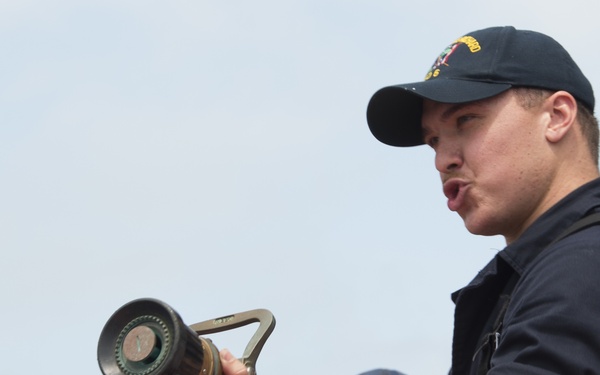 USS Bonhomme Richard (LHD 6) hosts open ship tours during White Beach Festival in Okinawa, Japan.