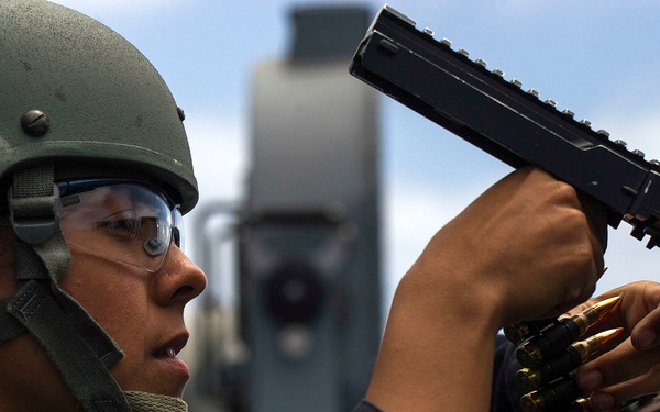 USS San Diego (LPD 22) Crew-Served Weapons Shoot