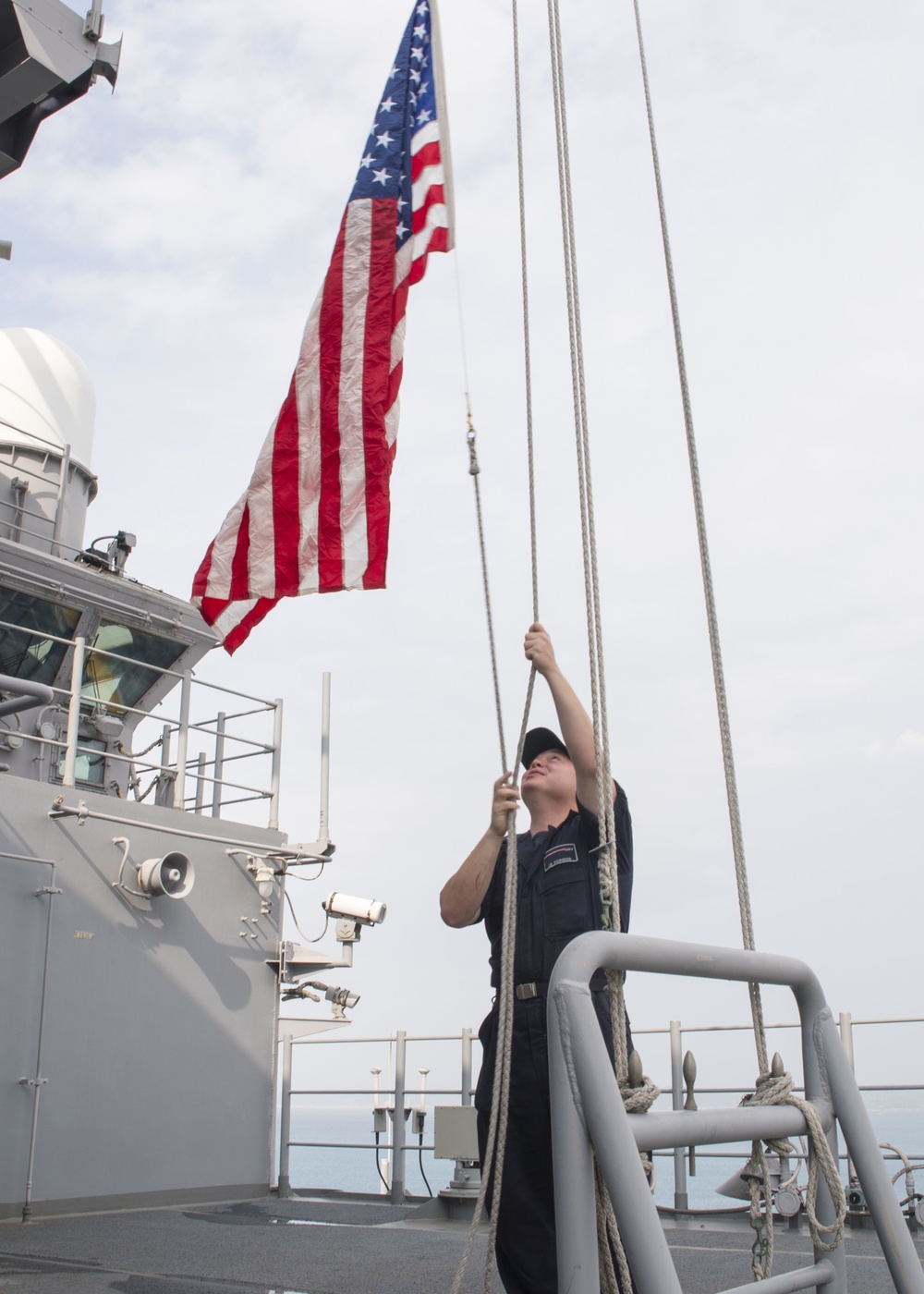USS Bonhomme Richard (LHD 6) Departs White Beach For Final Time