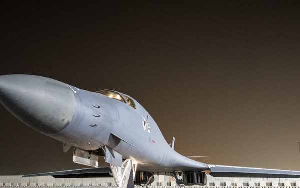 34th EBS B-1 departs from Al Udeid
