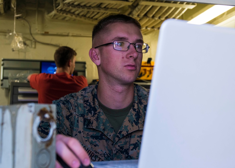 Personnel Test 3D Print Innovation aboard Sacagawea