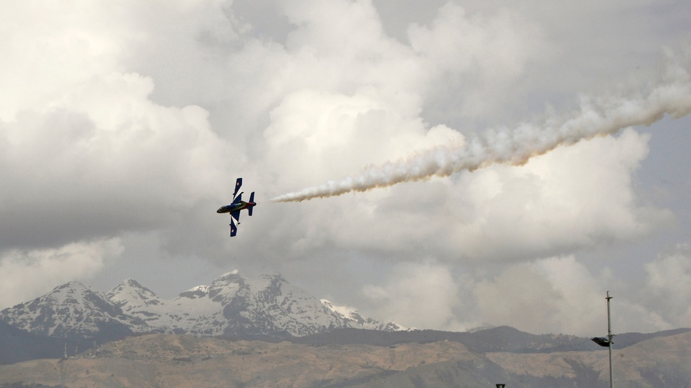 Italian Tricolor Arrows pierce the skies