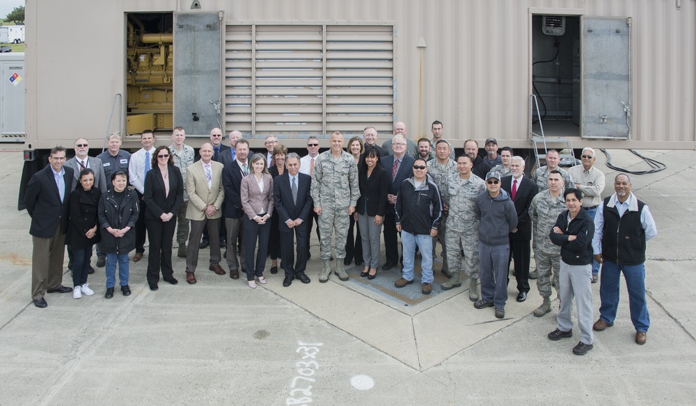 Maj Gen Bradley Spacy Visits Travis AFB